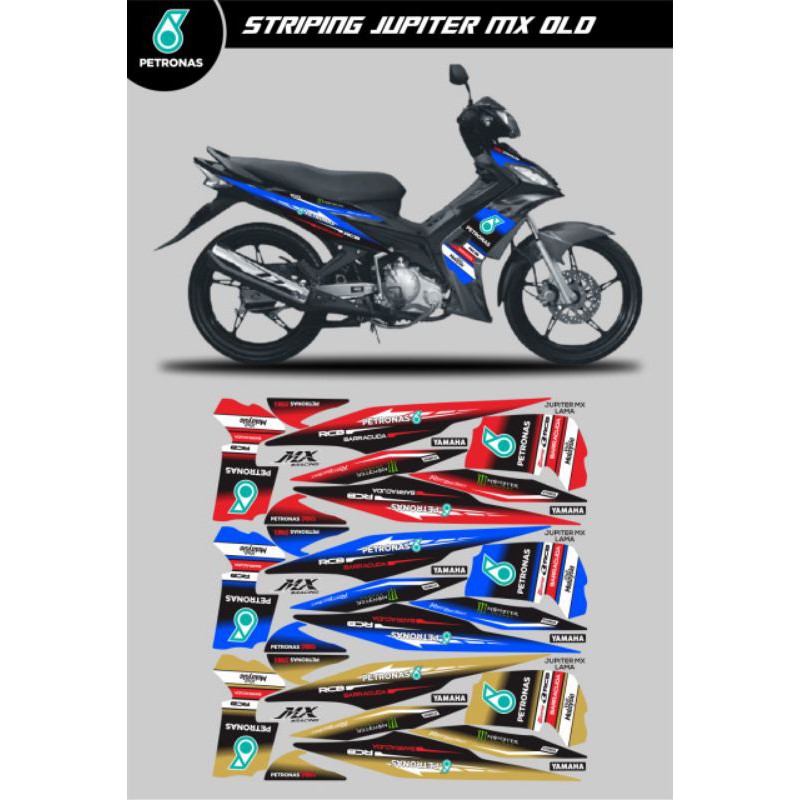 sticker striping jupiter mx old petronas