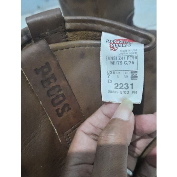 Sepatu safety Red wing Pecos 2231