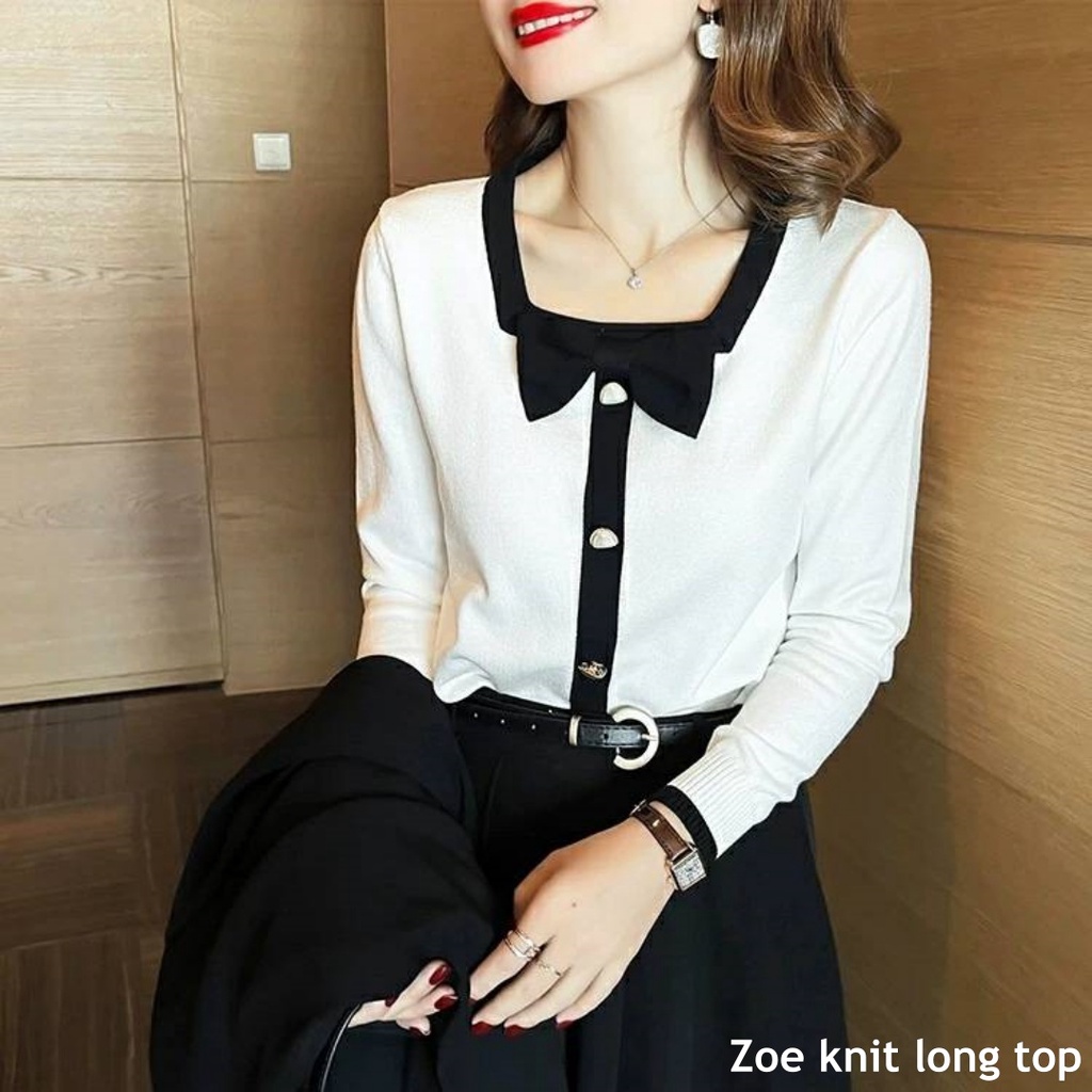 Zoe knit log top - Thejanclothes