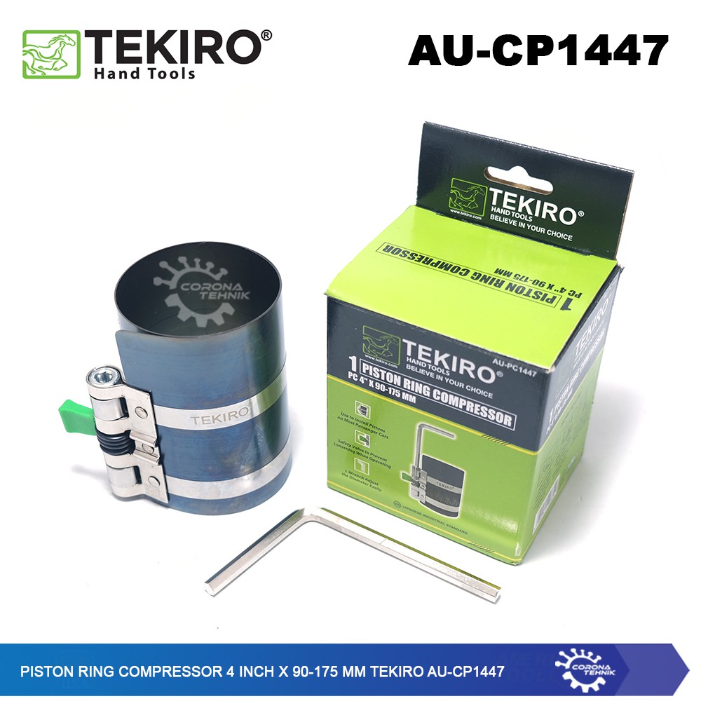 Piston Ring Compressor 4 Inch x 90-175 mm Tekiro AU-CP1447