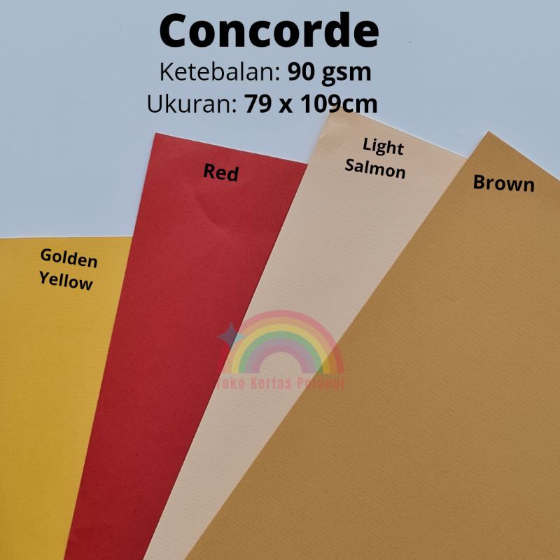 

kertas concorde 90 gsm isi per 5pcs ukuran A1 (BESAR)