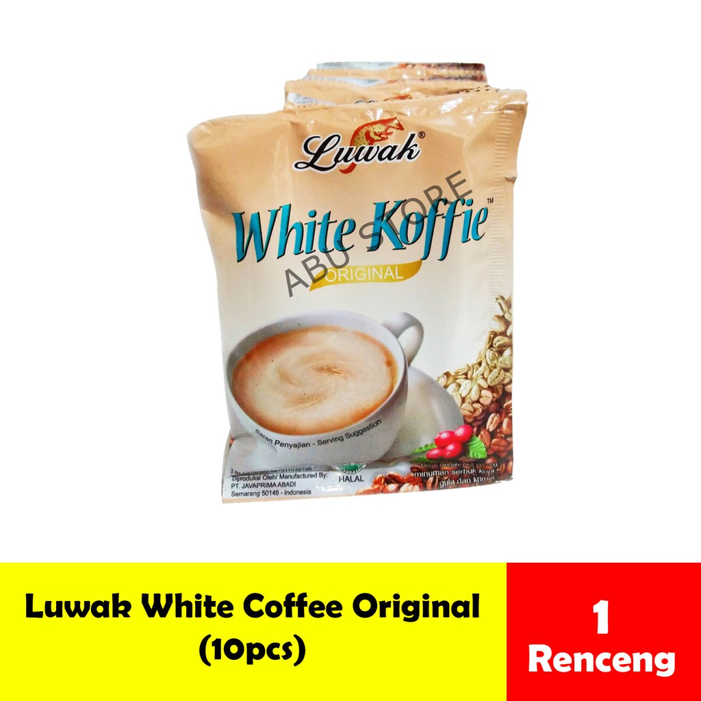 

Luwak White Coffee Instant Original Sachet Renceng 10pcs Kopi Instant