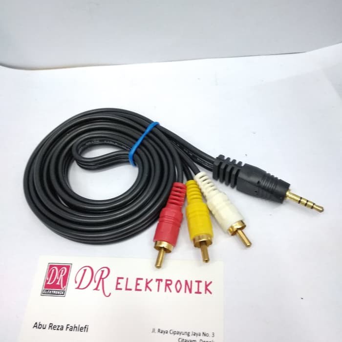 Jak Jack Kabel Audio Speaker Sound system Salon Salone RCA 3 ke 1