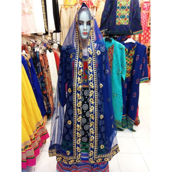 Selendang india ori / dupatta india / selendang pengantin indial-A