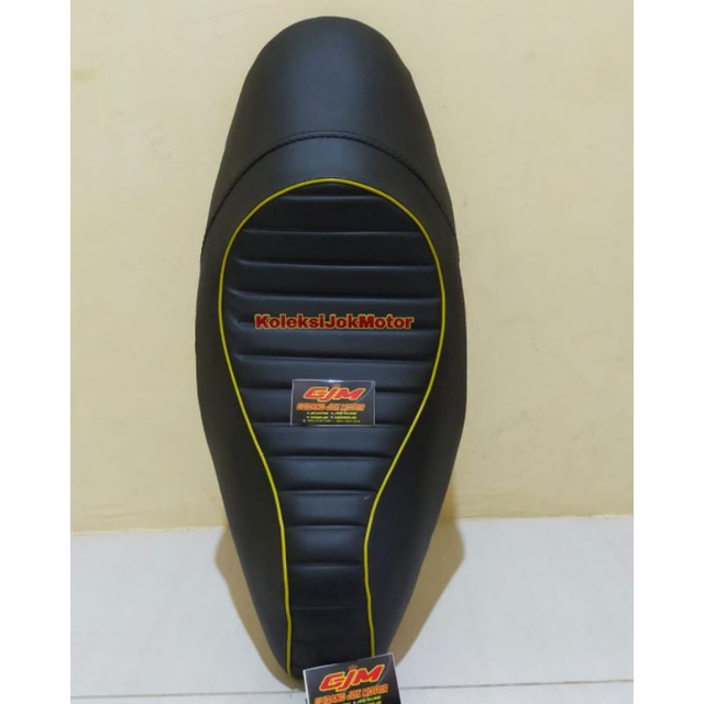 Jok Motor Fino Model Caferacer Kulit Caveiro-Jok Modifikasi motor Fino Model Caferacer