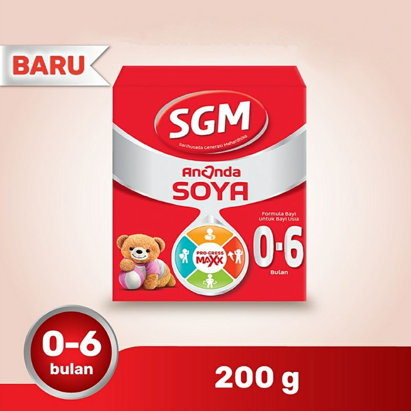 SGM Soya 0-6 Bulan 200g ( Kemasan Baru)