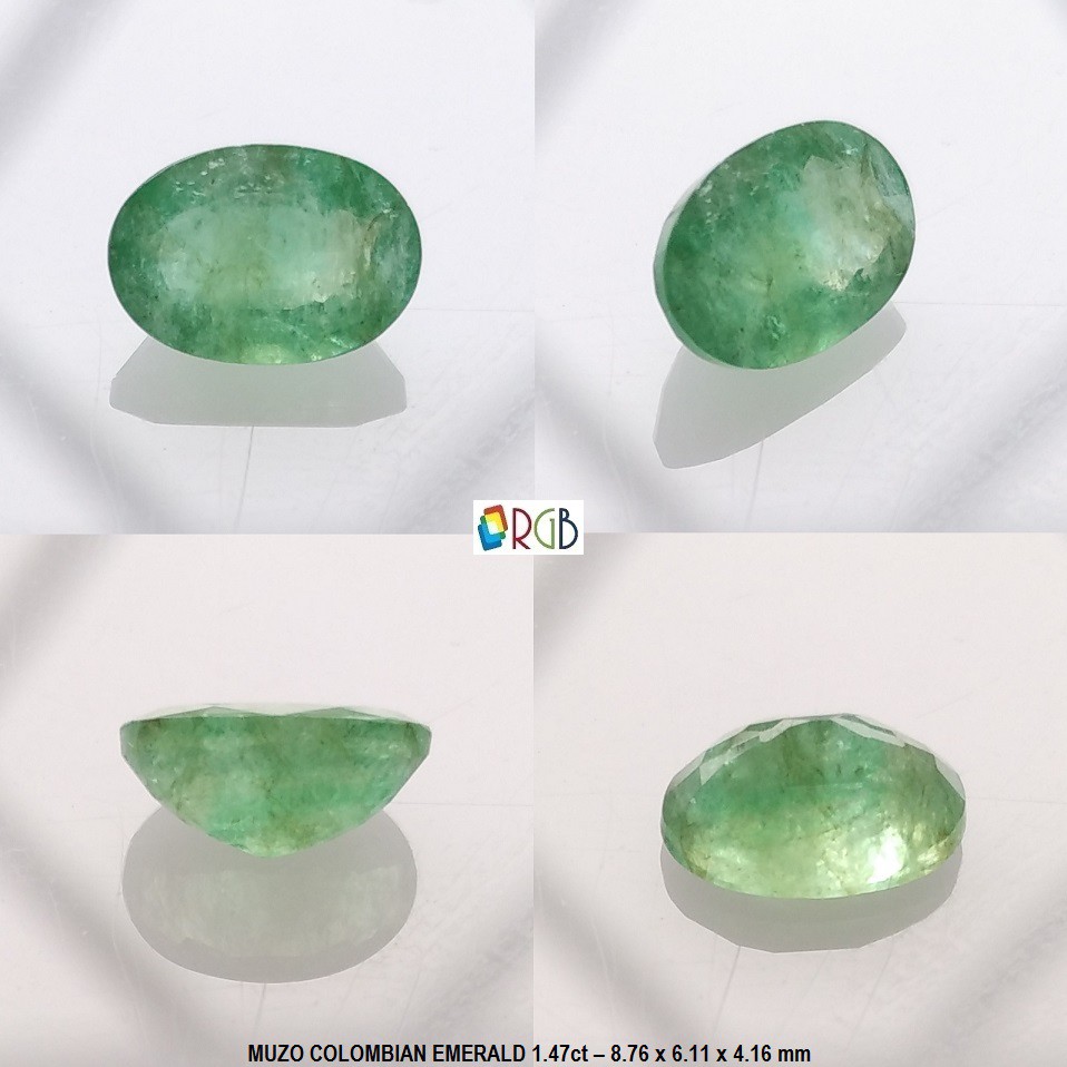 Natural Emerald 1.47 Ct - Oval - Muzo Colombia