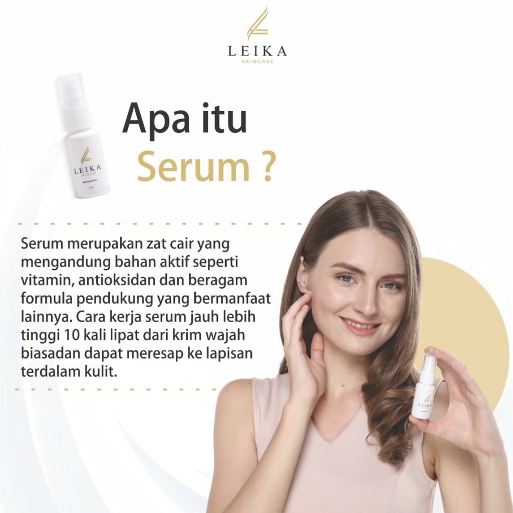 Ampuh! Pelembab Wajah untuk Kulit Wajah Kering dan Kusam Ampun BPOM Pelembab untuk Wajah Buat Kulit Normal Sensitif Glowing Serum Leika Skincare 12ml Asli HALAL MUI Resmi BPOM