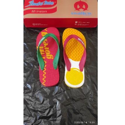 <M-OXE) <✓) swallow sandal jepit indomie desain mie time ukuran 42 /kekinian)