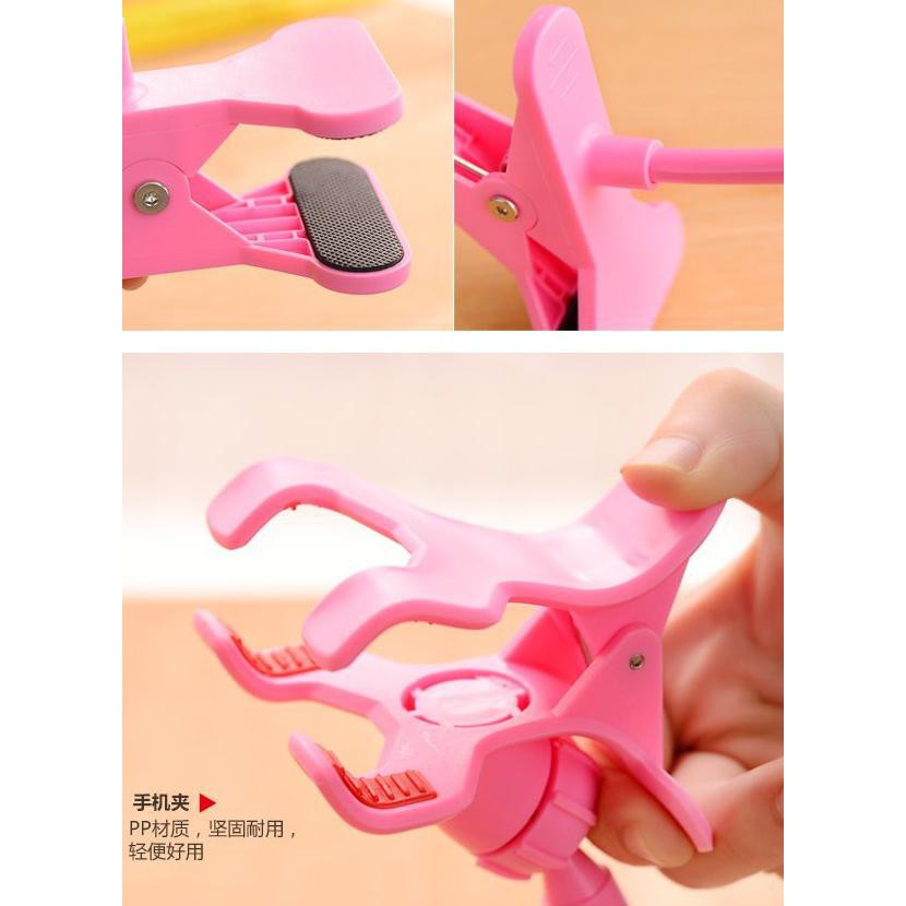 Lazy Pod Lazypod Hp Handphone Jepitan Narsis Jepsis Monopod Pink Best Quality