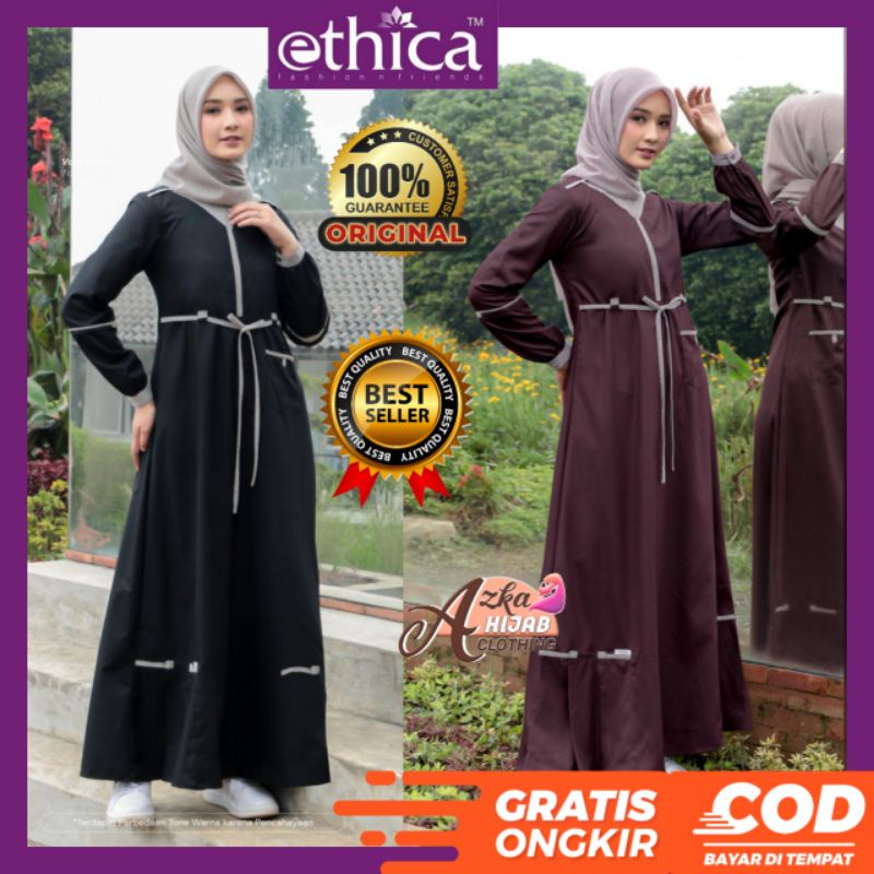 GAMIS ETHICA CUCI GUDANG‼️AYUMI 335 ETHICA SALE 50% / GAMIS MODERN / GAMIS SIMPLE ELEGAN / DRESS WAN