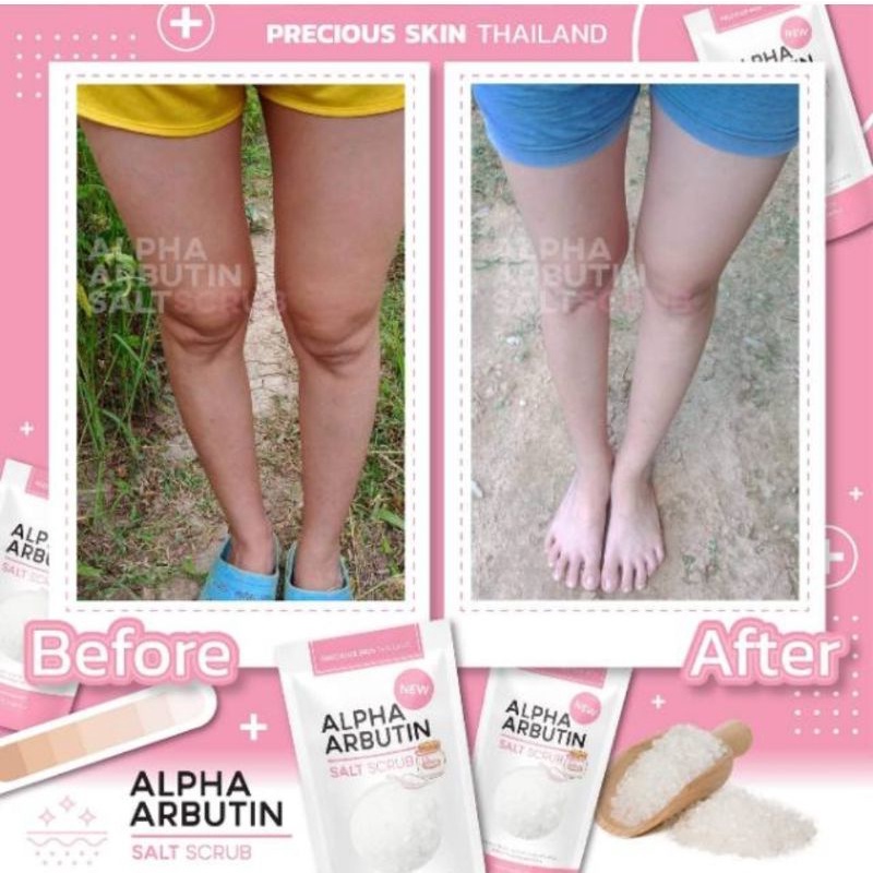 Shanghai_dome~ ALPHA ARBUTIN SALT SCRUB WHITENING/LULUR PEMUTIH BADAN