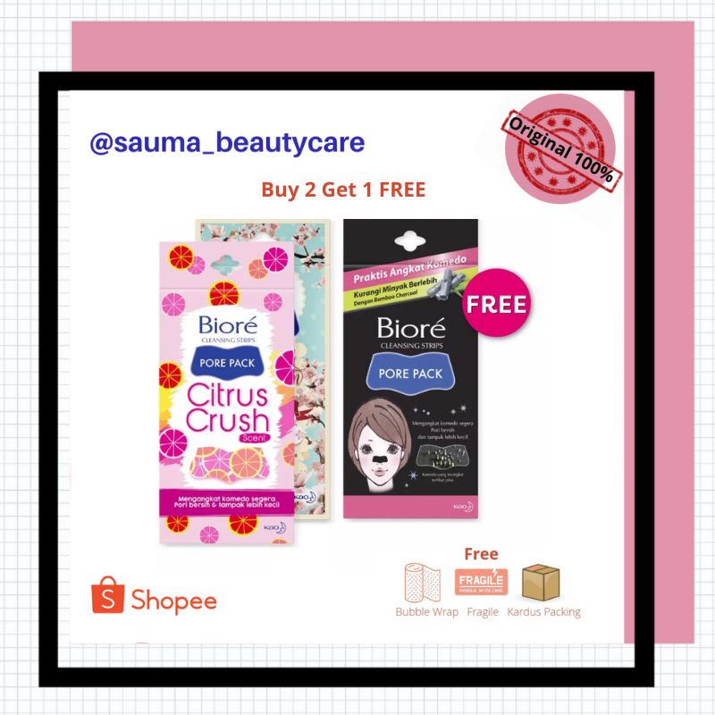 biore pore pack - biore pore pack komedo - biore komedo - biore pore pack buy 2 get 1 - pembersih ko