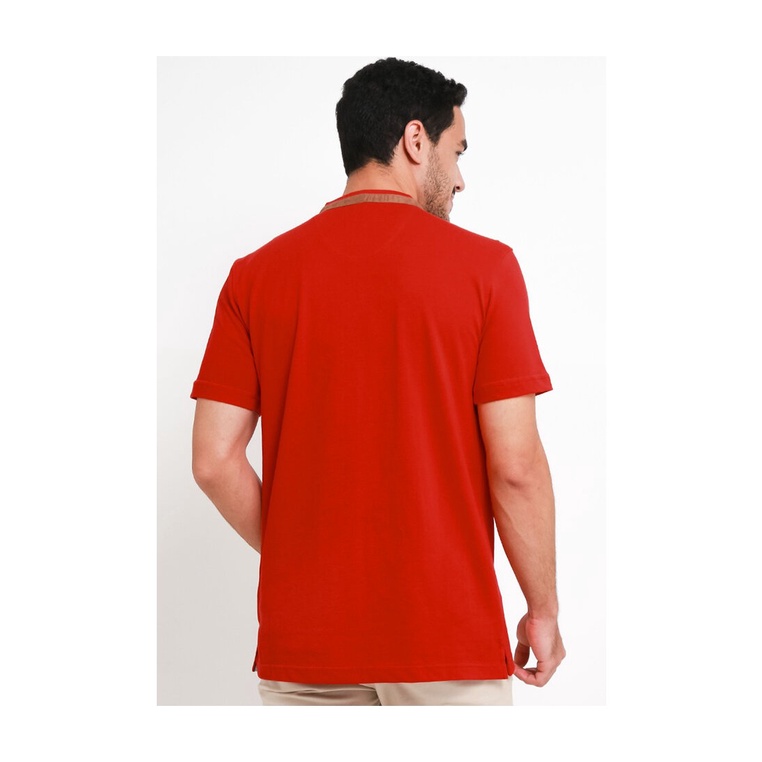 BAJU KAOS POLO PRIA CARDINAL ORIGINAL CASUAL LENGAN PENDEK MERAH CA02