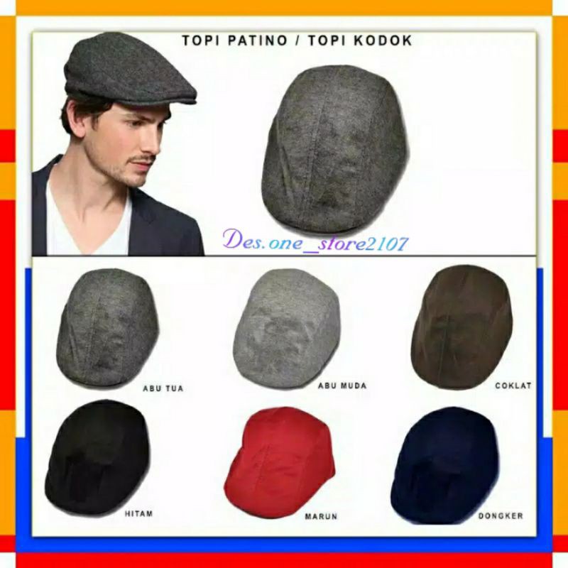 Topi kodok | topi pelukis | topi seniman |topi maher zein / topi copet /topi baseball /topi flatcap