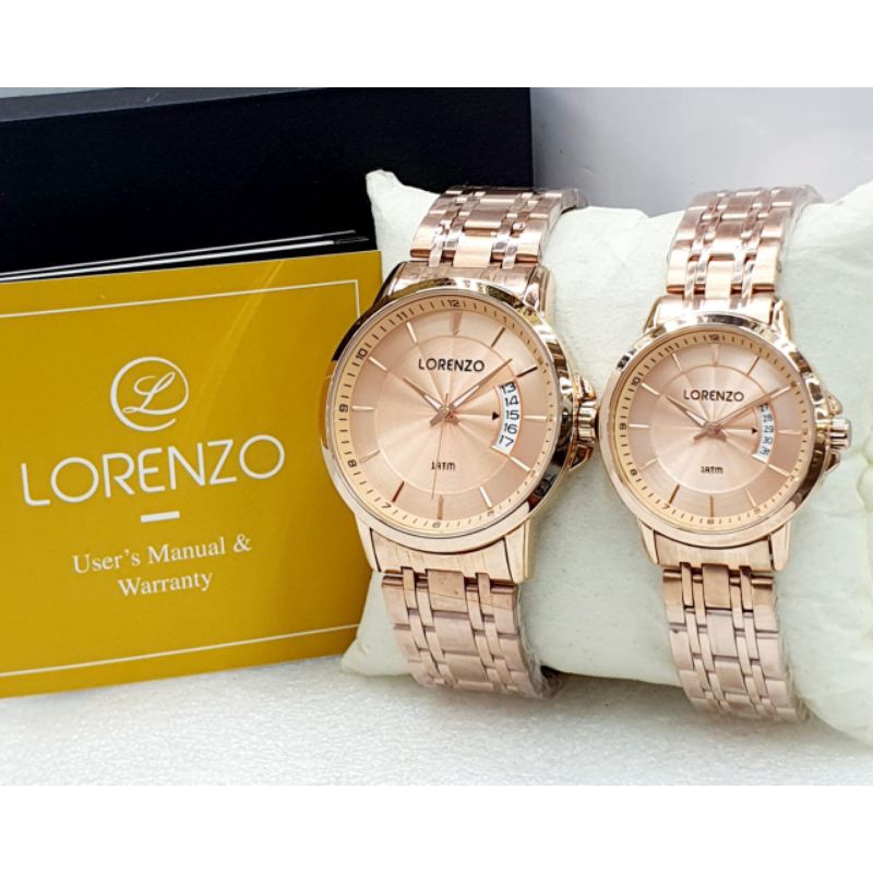 Jam Tangan Couple Lorenzo Original 5101 Garansi Resmi 1 Tahun