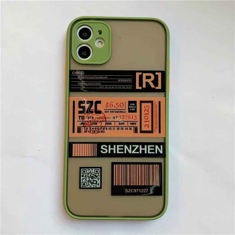 Hard Case Desain Tiket Burung Elang Warna Matte Untuk Iphone 12 Pro Max i11 ProMax X Xs Max Xr 6 6s 7 8 Plus