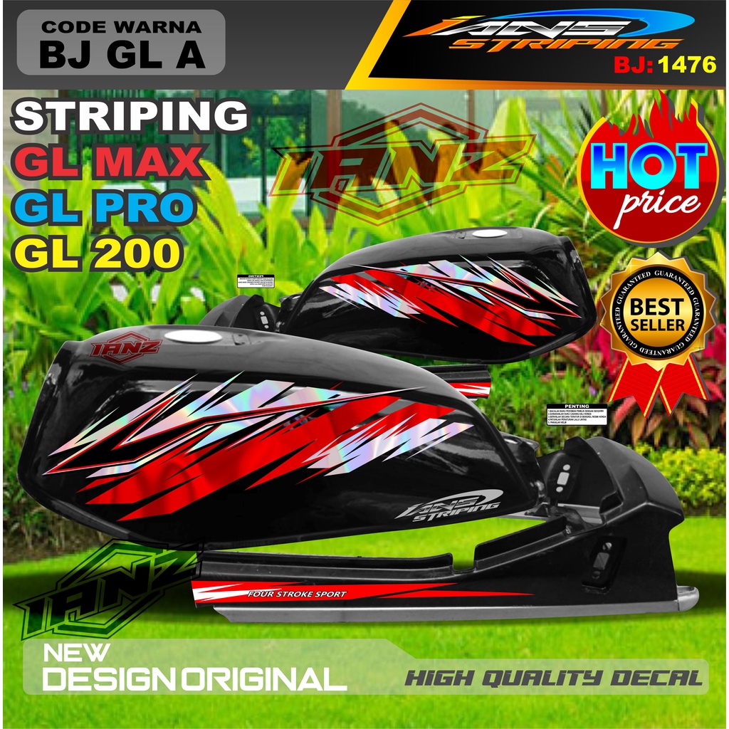 CUSTOM STRIPING GL PRO MAX VARIASI HOLOGRAM / STRIPING GL 2000 TERMURAH / STRIPING GL