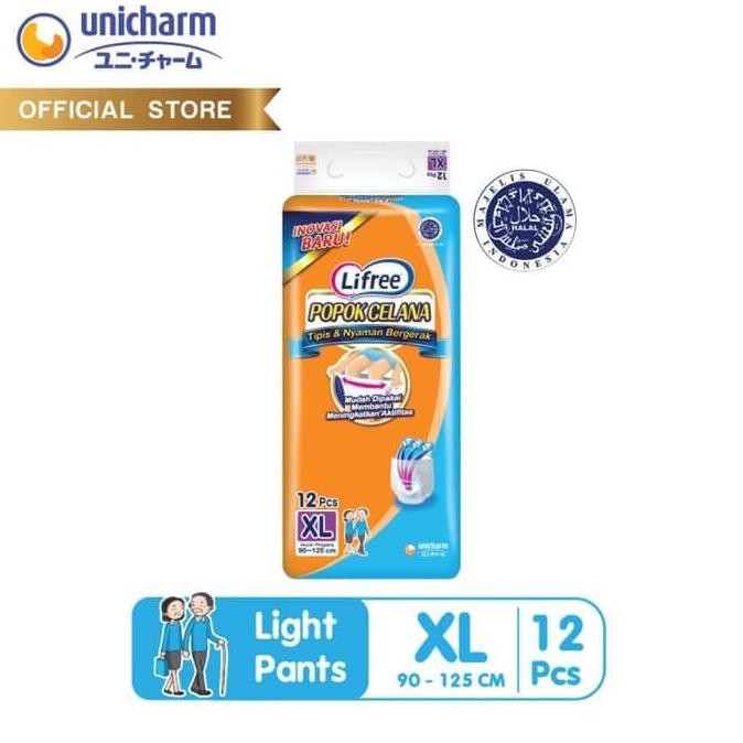 nadian/// HOT SALE Lifree Popok Celana Dewasa XL 12 | Light Jumbo XL12 Pampers