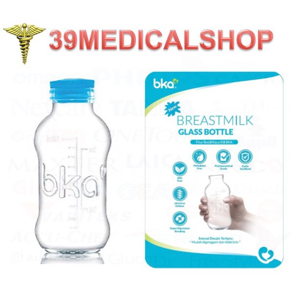 BOTOL ASI KACA BKA ISI 4 - BOTOL ASI KACA BKA ISI 8 - BPA FREE - BKA NEW MODEL