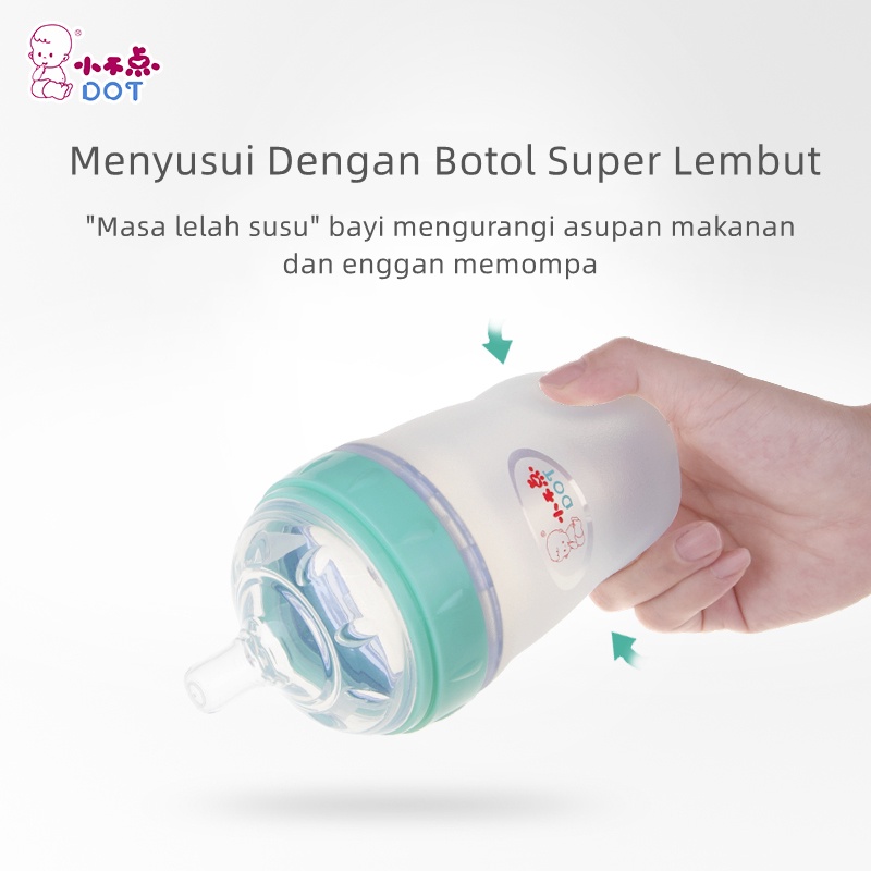 Botol Susu Bayi Newborn Piko Bello Botol Susu Silikon Wide Neck Silicone Baby Bottle BPA Free 150ml 180ml 250ml 300ml BB18