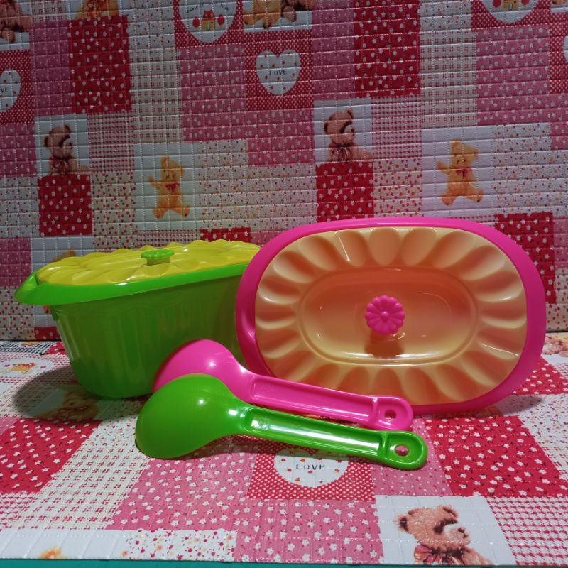 1pc Tempat Sup + Entong Oval/ Tempat Sayur/ Wadah Saji Plastik/ Wadah Nasi Hajatan/ happymebel01