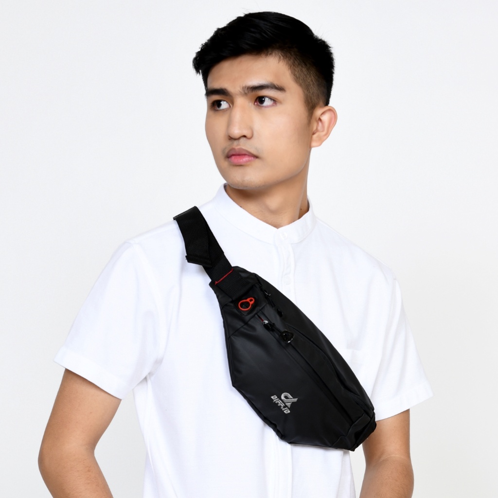 Tas Selempang Pria Anti Air Tas Slempang Waistbag Waterproof Terbaru