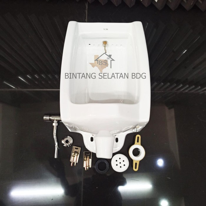 URINAL WC PRIA URINOIR KAMAR MANDI FULLSET PUSH KRAN VOLK DIASCIA U02