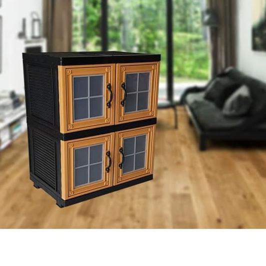 ➤ Lemari Plastik / Lemari Pakaian / Rak / Tabitha Jumbo Susun 2 ➱