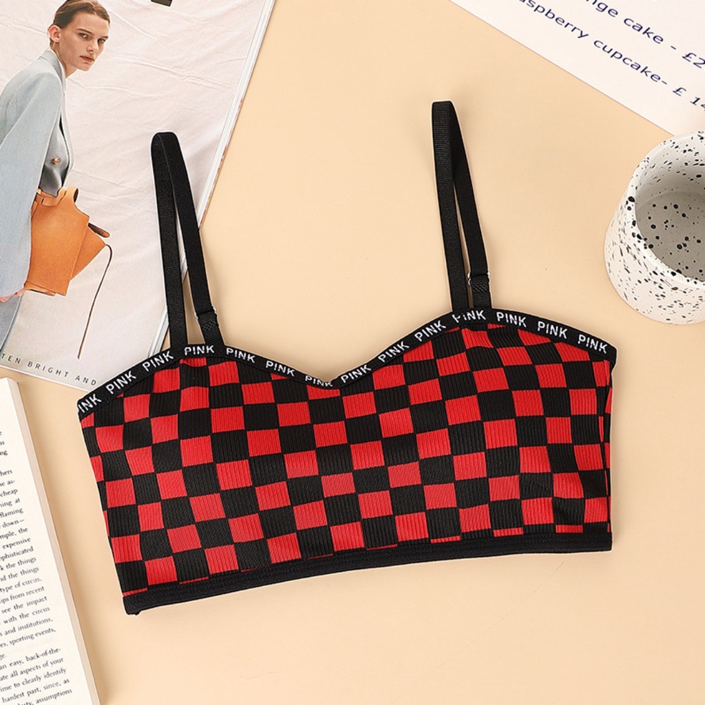 Nicebra Bra Pakaian Dalam Wanita Import Motif Catur 1087