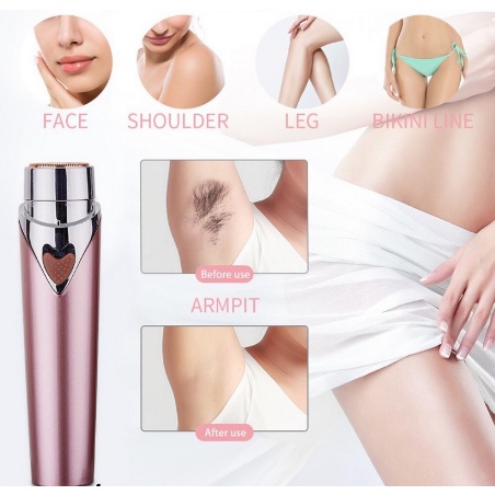 Portable mini electric epilator with light lady epilator and lady razor electric hair removal