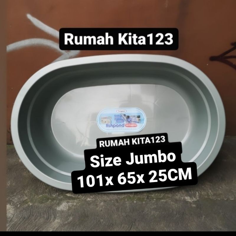 Fishpond Bak Plastik Ikan Besar JUMBO Kolam Plastik Aquarium Kura