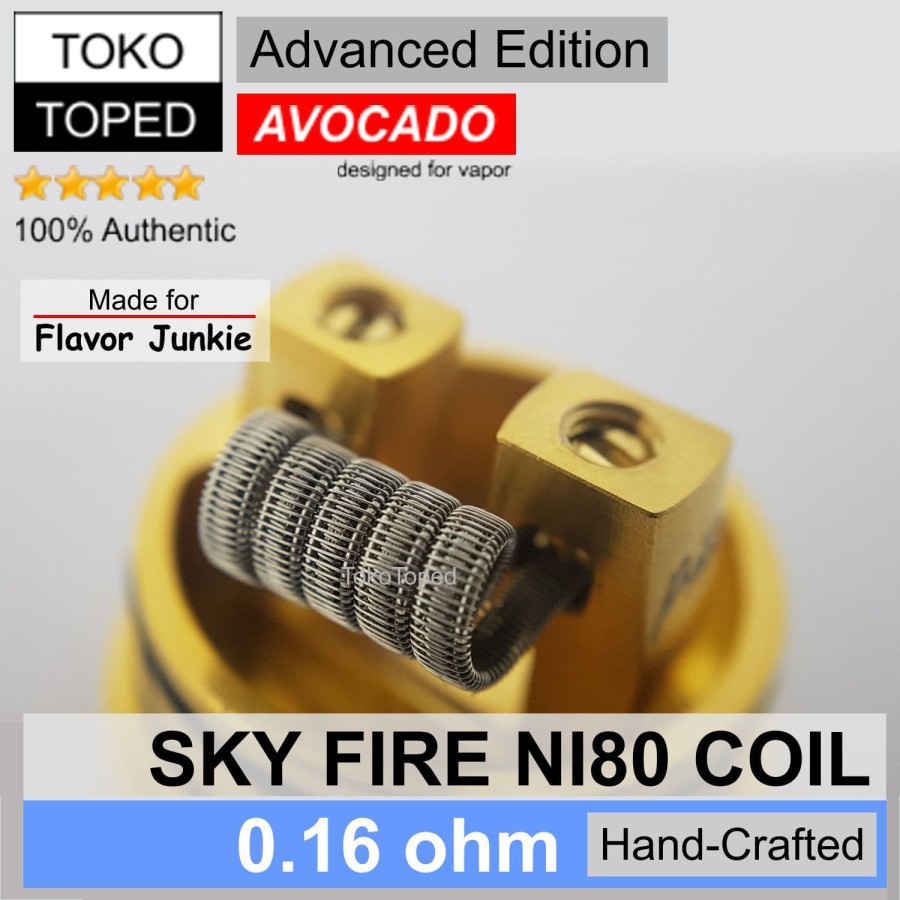 AN autentiq Avocado SKYx FIRE Ni80x Coil 0.16 0,16