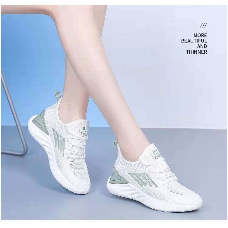 Free Box Sepatu NS A66-1 sepatu sneakers wanita import termurah dan terpopuler sepatu kasual wanita sneakers  rajut