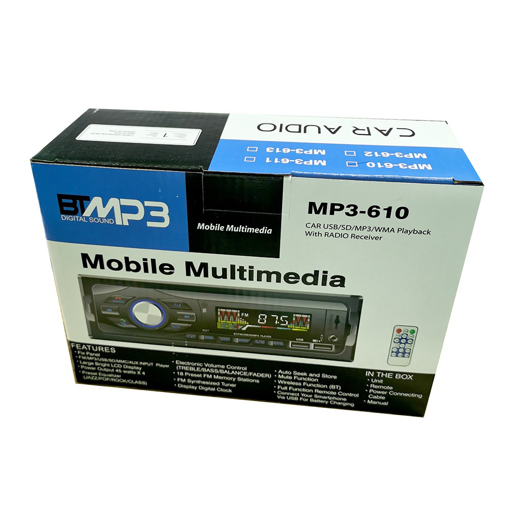 Audio Mobil MP3 Player Bluetooth Wireless Receiver 12V / Head Unit