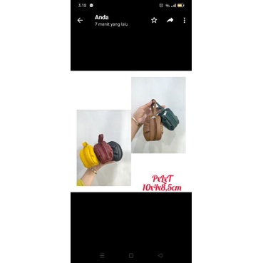 dompet koin asli kulit sapi