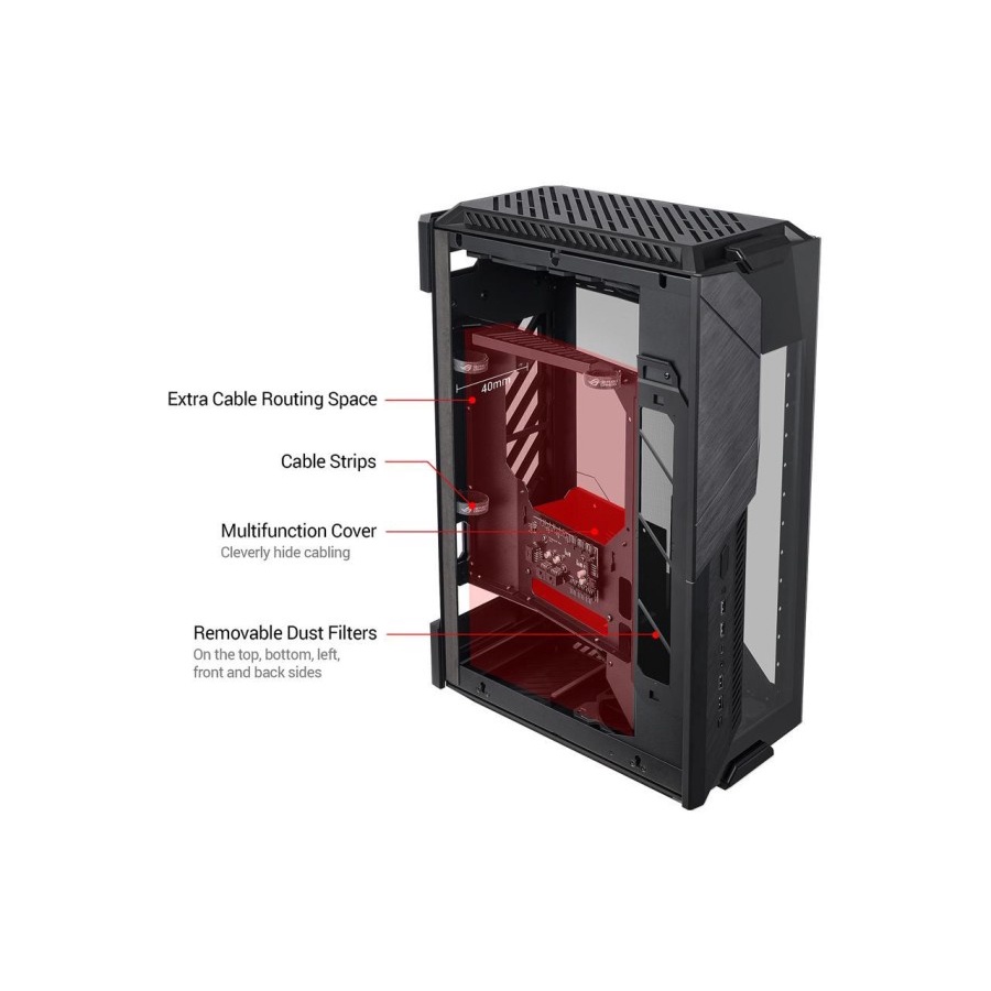 Gaming Case ASUS ROG Z11 Mini ITX / DTX PC Casing - GR101 BK