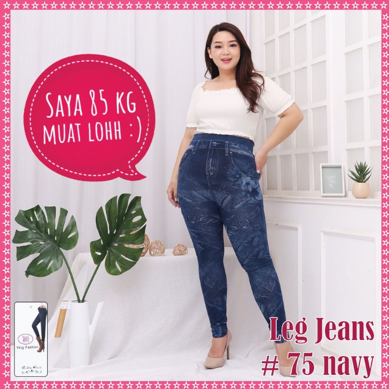 LEGGING JEANS WANITA IMPORT ALLSIZE FIT TO M-XXL PANJANG / CELANA LEGGING PANJANG MOTIF JEANS WANITA IMPORT PREMIUM TEBAL STRETCH MELAR BAGUS YING FASHION