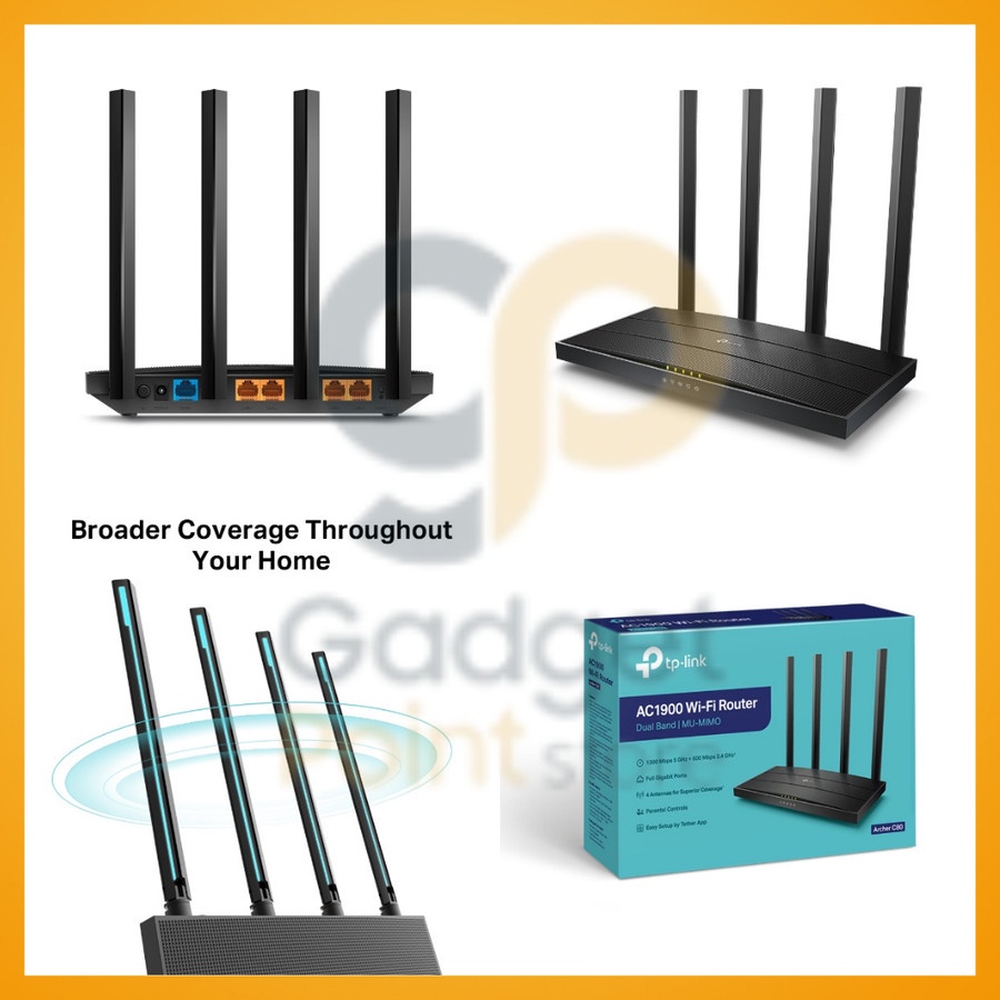 TP Link Archer C80 AC1900 Wireless MU-MIMO Wi-Fi Router 5G 1300Mbps - Garansi Resmi 1 Tahun