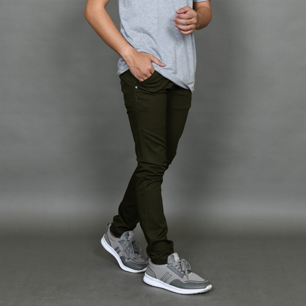Celana Chino Panjang Pria Skinny Katun Stretch SEVEN DENIM,VICTORY 784