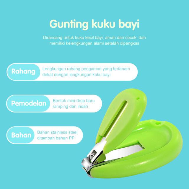 Gunting kuku bayi 4 set pemotong kuku manicure set bayi isi 4 potong kuku