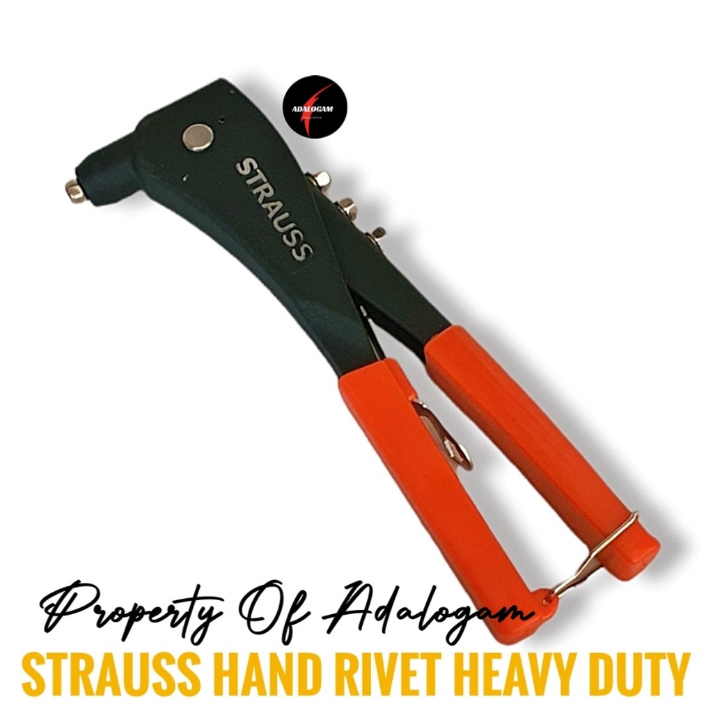 STRAUSS T-Series Hand Riveter - Tang Rivet Rifet Ripet Heavy Duty