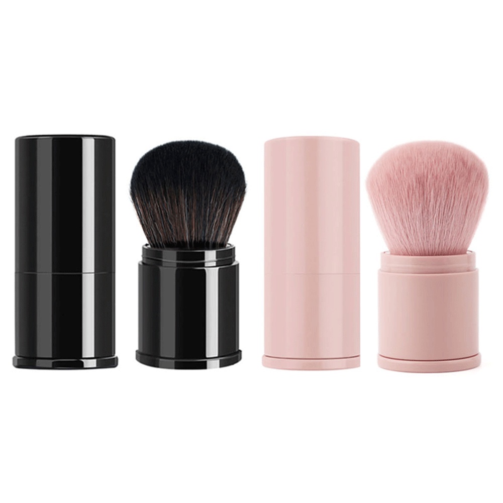 Kuas makeup Soft powder blusher brush Alat makeup Teleskopik