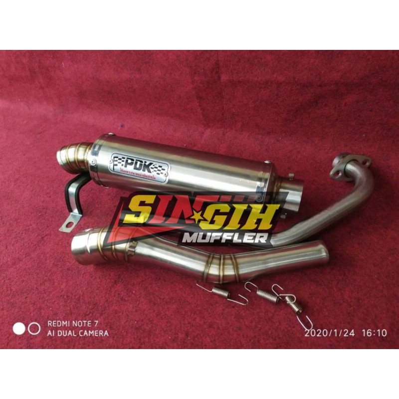 Knalpot Racing PDK Scorpio Satria 150 Fu Tiger Verza Byson Mx King Cb150r