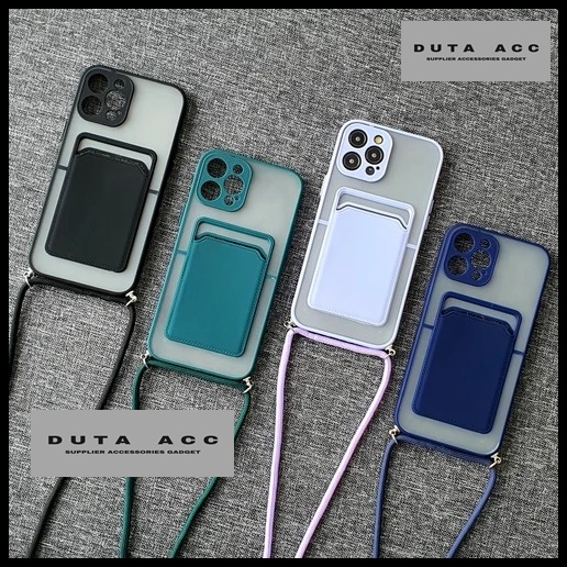 REDMI NOTE 7 SOFT CASE CASING SILIKON CARD SLOT KARTU LANYARD TALI XIAOMI