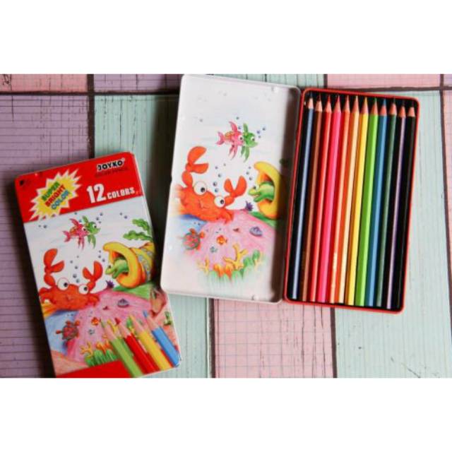 

Pensil Warna JOYKO 12 Warna CP-12TC Kemasan Kaleng