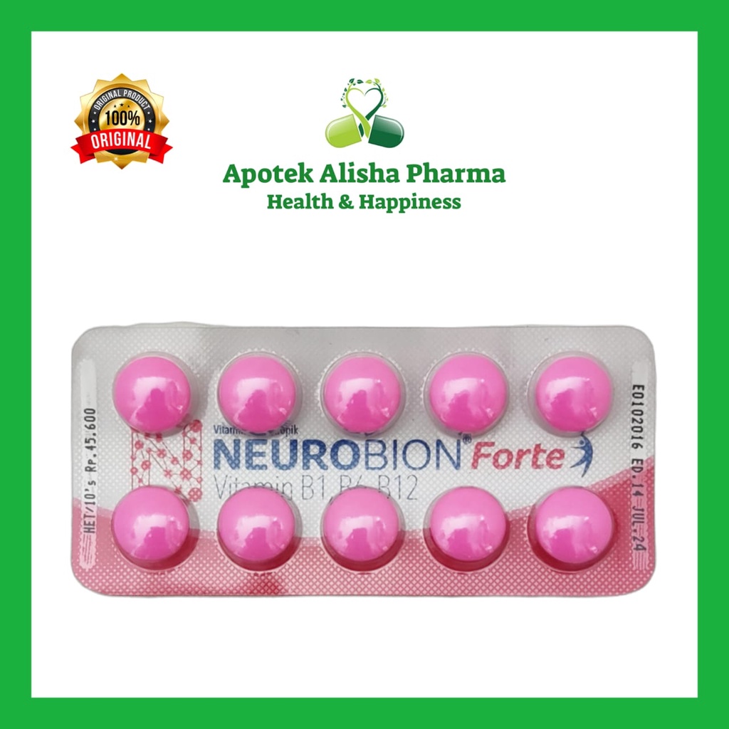 Neurobion Tablet Putih / Neurobion Forte Tablet Pink (Strip 10tablet)