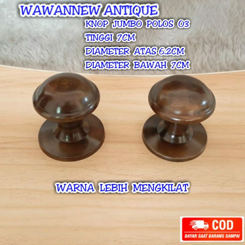 Knop Pintu / Handle Pintu / Gagang Lemari Pintu Rumah Pagar Kuningan 7cm