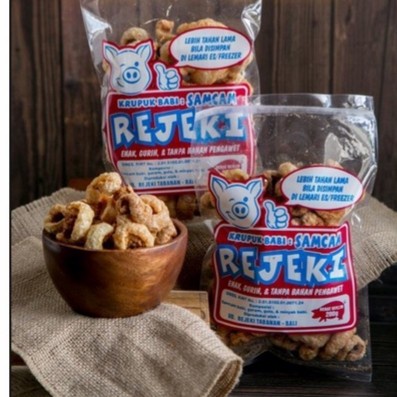 

✨COD✨ KRUPUK BABI KULIT & SAMCAN REJEKI 150 GR - Samcan Rejeki