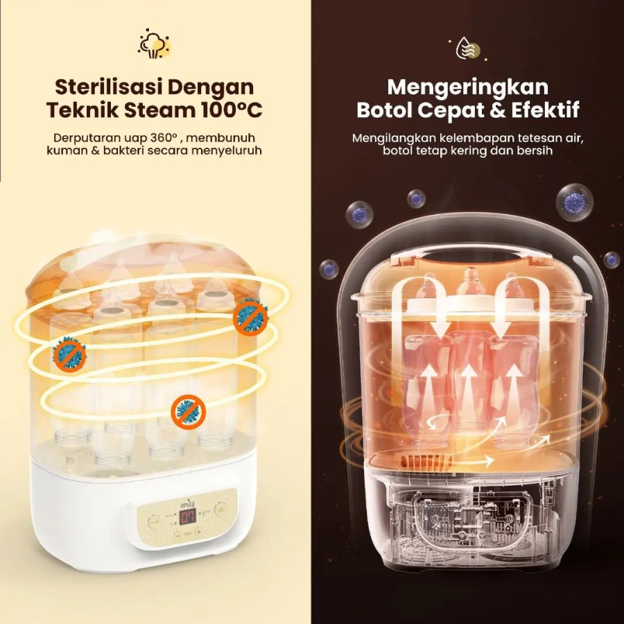 Makassar ! Emily Sterilizer &amp; Dryer Pengering Botol Bayi